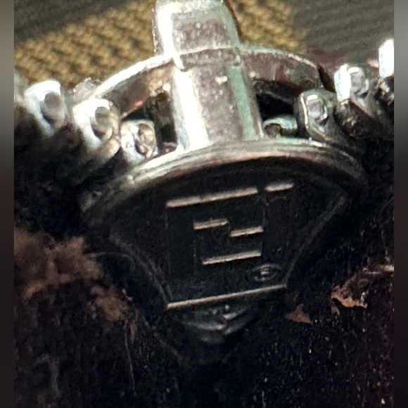 FENDI Zucca Canvas Tote Bag With Leather Pouch Vintage - Picture 11 of 13